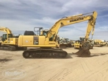 Used Komatsu Excavator in yard